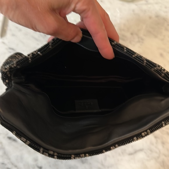 Gucci GG Black & Silver Beaded Clutch - Picture 9 of 9